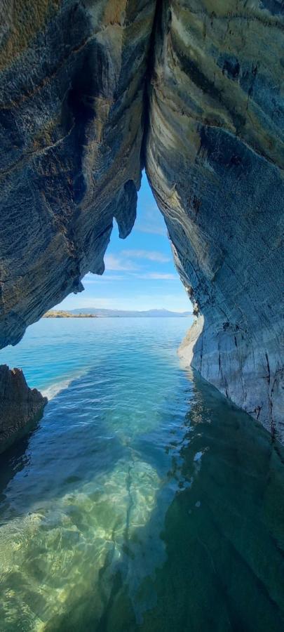 Cabana Cavernas Austral Puerto Sanchez Villa Esterno foto